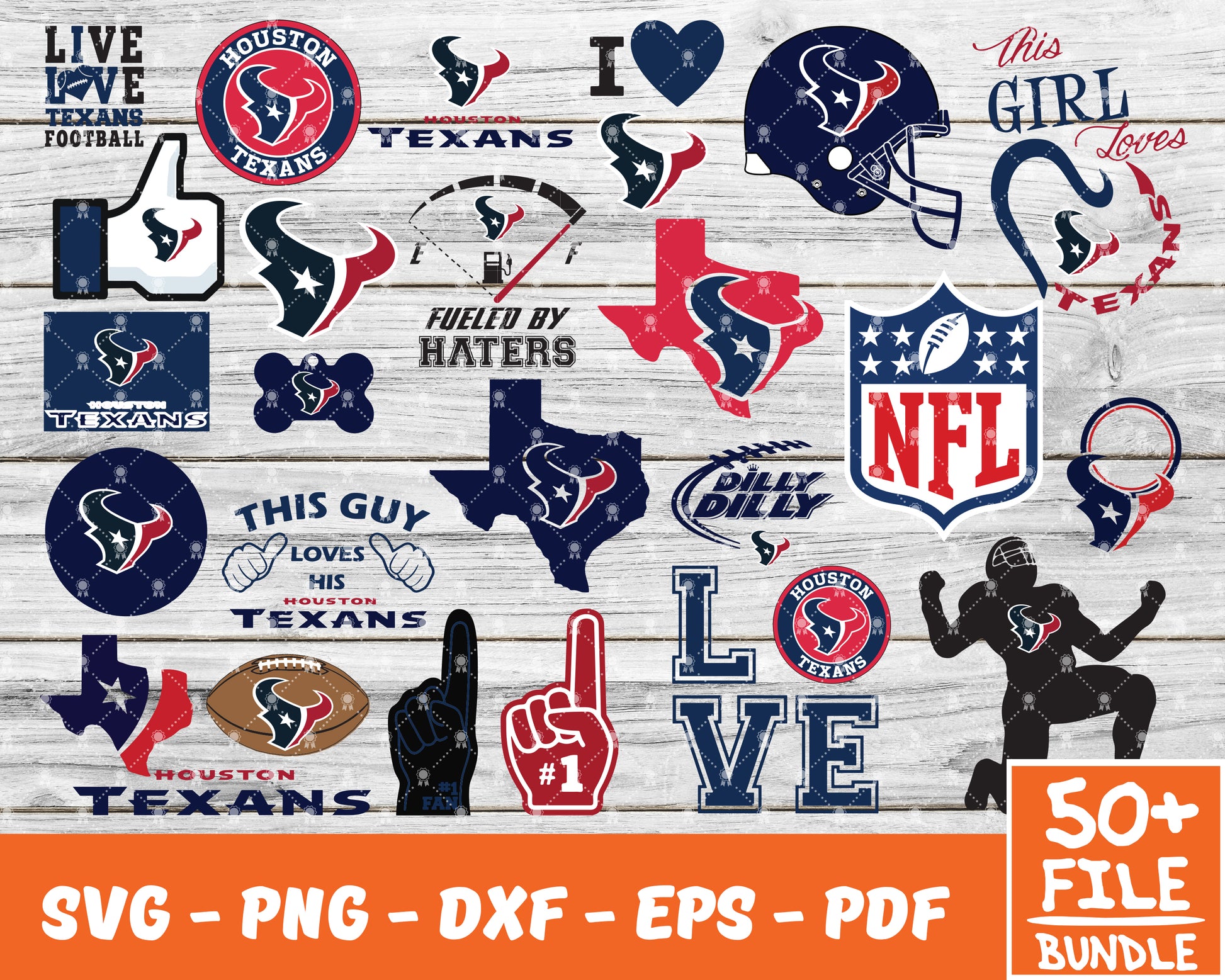 Houston Texans NFL Football Logo SVG cricut cut files