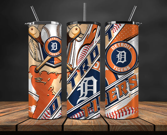 Detroit Tigers Tumbler Wrap, Mlb Tumbler  Mlb Logo Tumbler Png 23