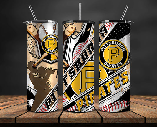 Pittsburgh Pirates Tumbler Wrap, Mlb Tumbler  Mlb Logo Tumbler Png 25