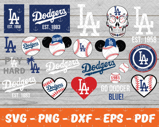 LosAngeles Dodgers Svg , Sport Svg , Bundle N C C A Svg  26