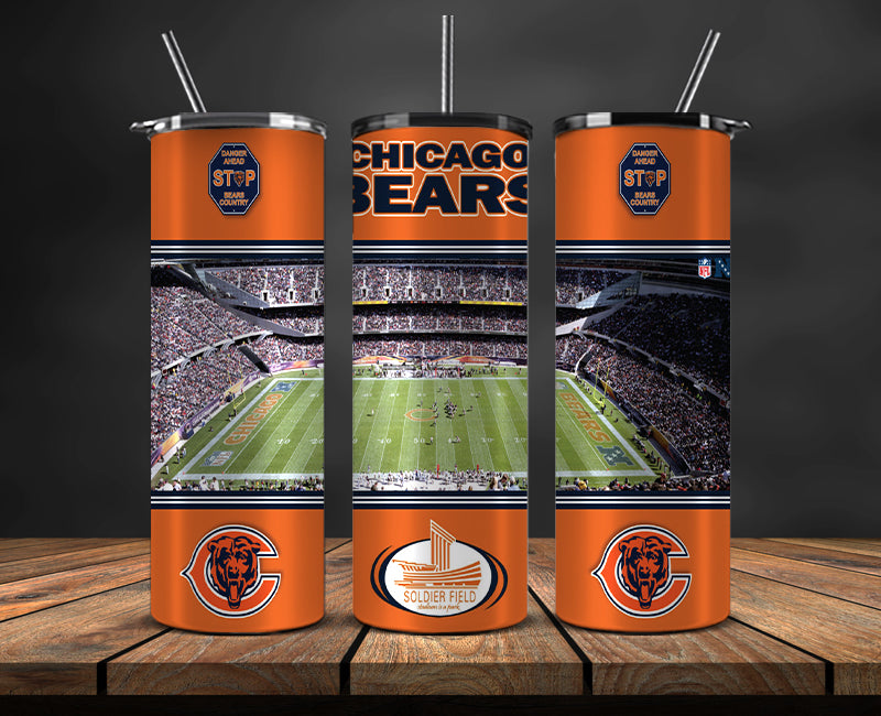 Bears Tumbler Wrap , Nfl Stadiums Tumbler Wraps 26