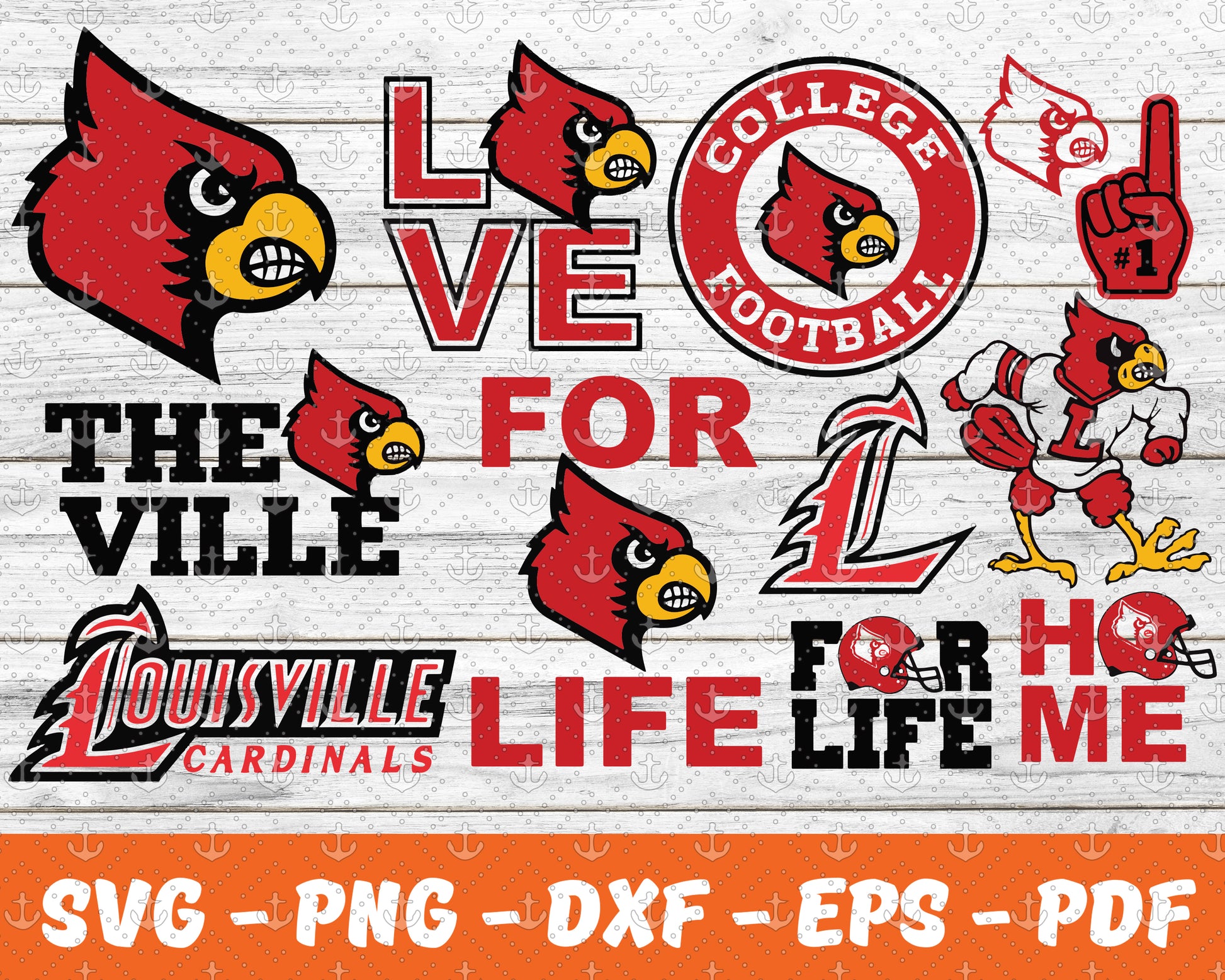 Louisville Cardinal L Logo SVG Digital File 