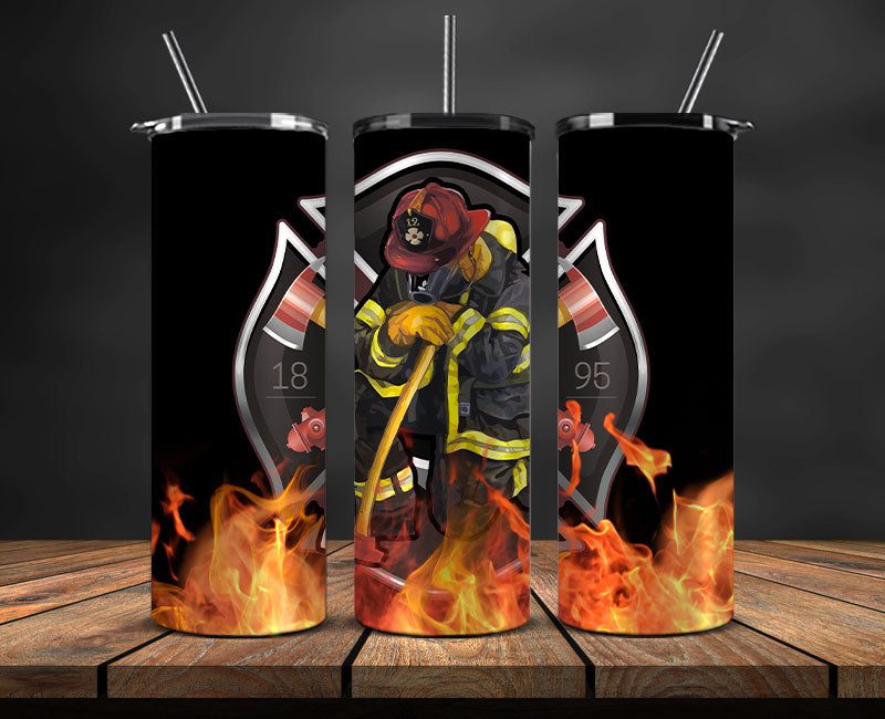 Firefighter Tumbler Wrap , Fire Rescue Fireman 27