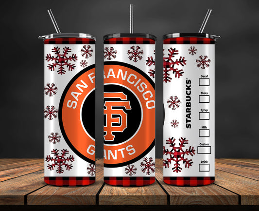 San Francisco Giants Png,Christmas MLB Tumbler Png , MLB Christmas Tumbler Wrap 29