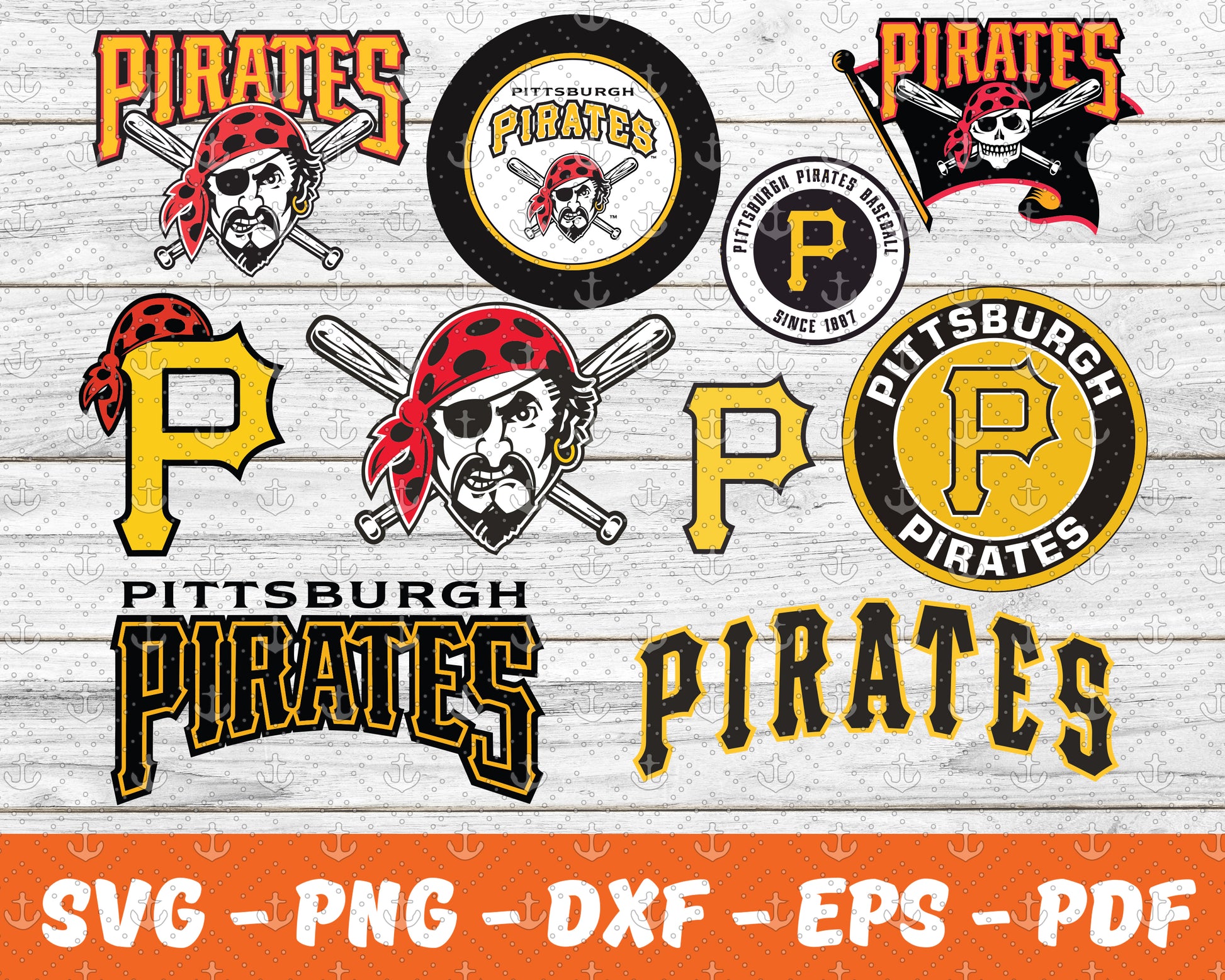 Pittsburgh Pirates SVG Cut Files - vector svg format