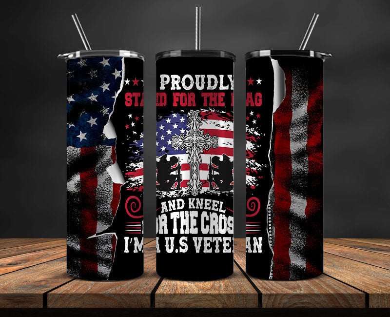 Veteran Military Tumbler, Veterans Day Tumbler , Veteran Tumbler Wrap 02