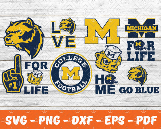 Michigan Wolverines Svg , Sport Svg , Bundle N C C A Svg  30