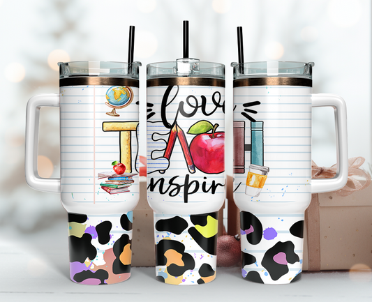 Teacher Tumbler Wrap 40oz, Teacher Tumbler Png 30