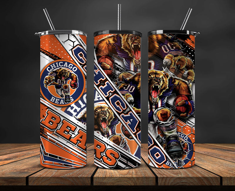 Team Bears Football Png, Football Tumbler Png  , Nfl Tumbler Wrap 31