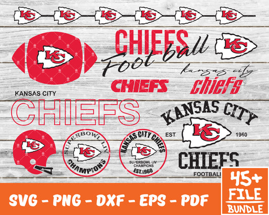 Kansas city Chiefs Svg , Football Team Svg 31