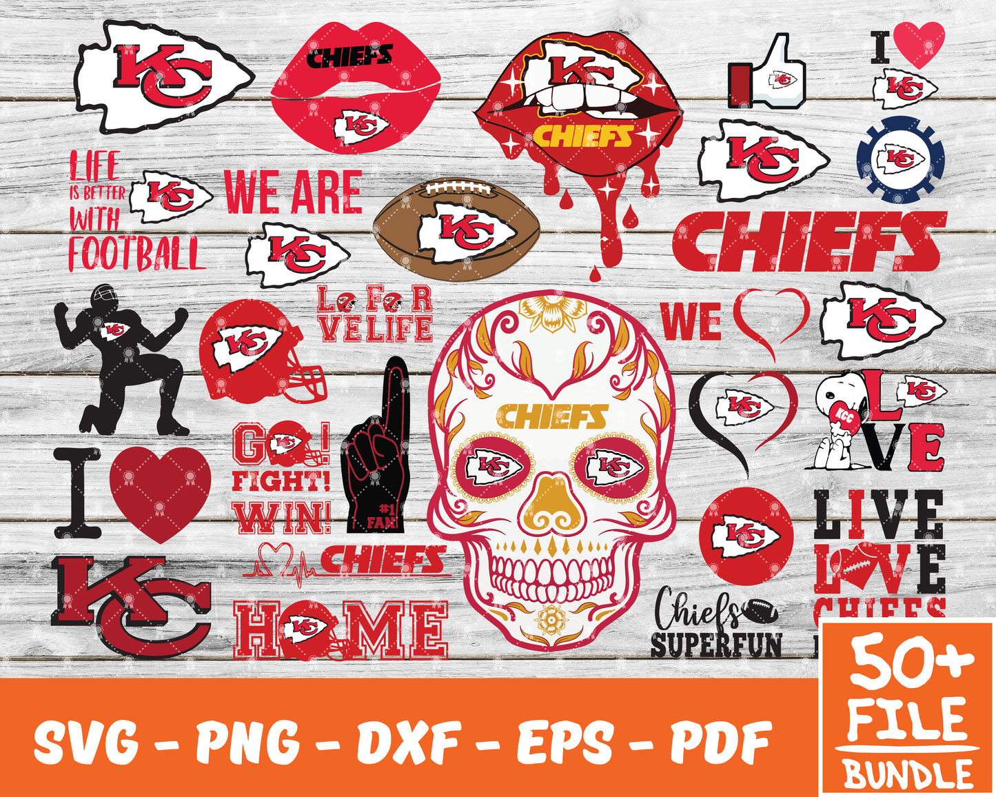 Kansas city Chiefs Svg , Football Team Svg 32