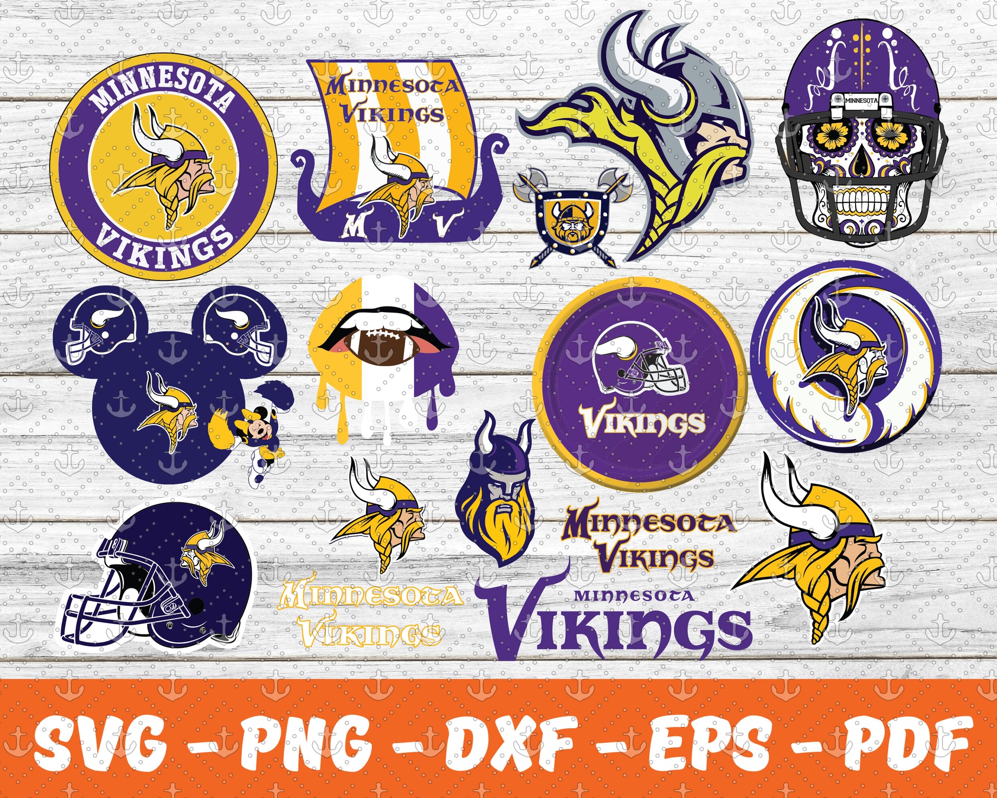 Minnesota Vikings Logo 2 svg, nfl svg, eps, dxf, png, digital file – SVG  Sporty