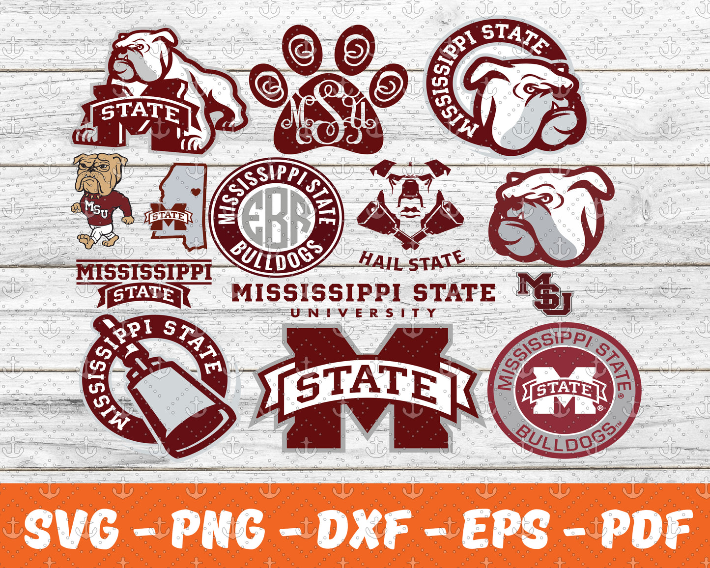 Mississippi State Bulldogs Svg , Sport Svg , Bundle N C C A Svg  34