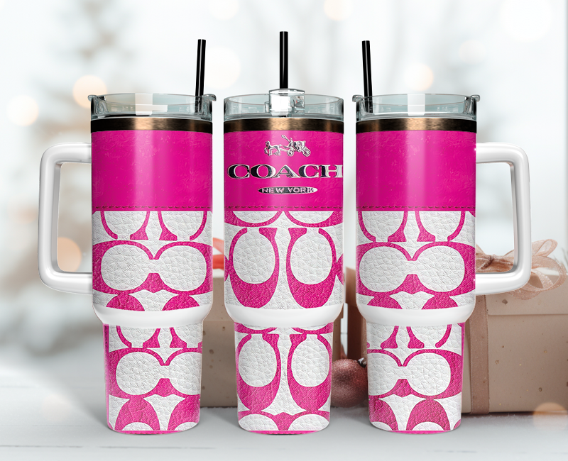 Coach Tumbler Wrap 40oz,Tumbler Wrap with Logo Fashion - Instant PNG File  37