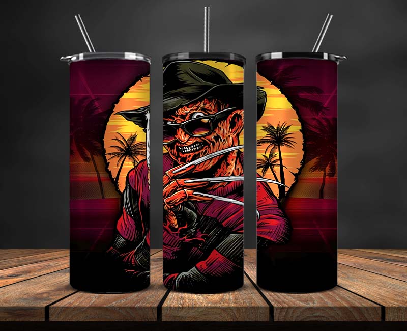 Horror Movies Tumbler Wrap ,Halloween Tumbler Wrap 39