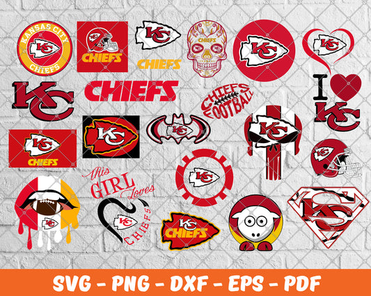 Kansas City Chiefs Bundle Svg, Football Svg ,Sport Svg, Sport Bundle Svg 39