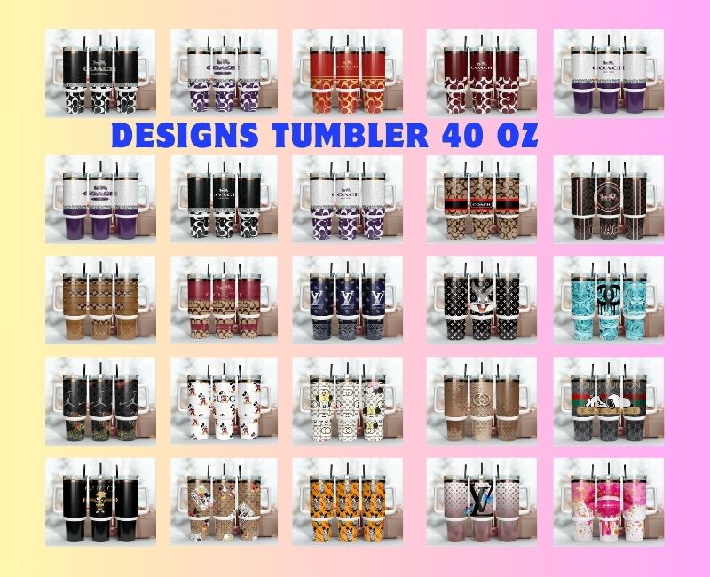 52 Designs Logo Fashion Tumbler Wrap 40oz ,Tumbler Wrap with Logo Fashion