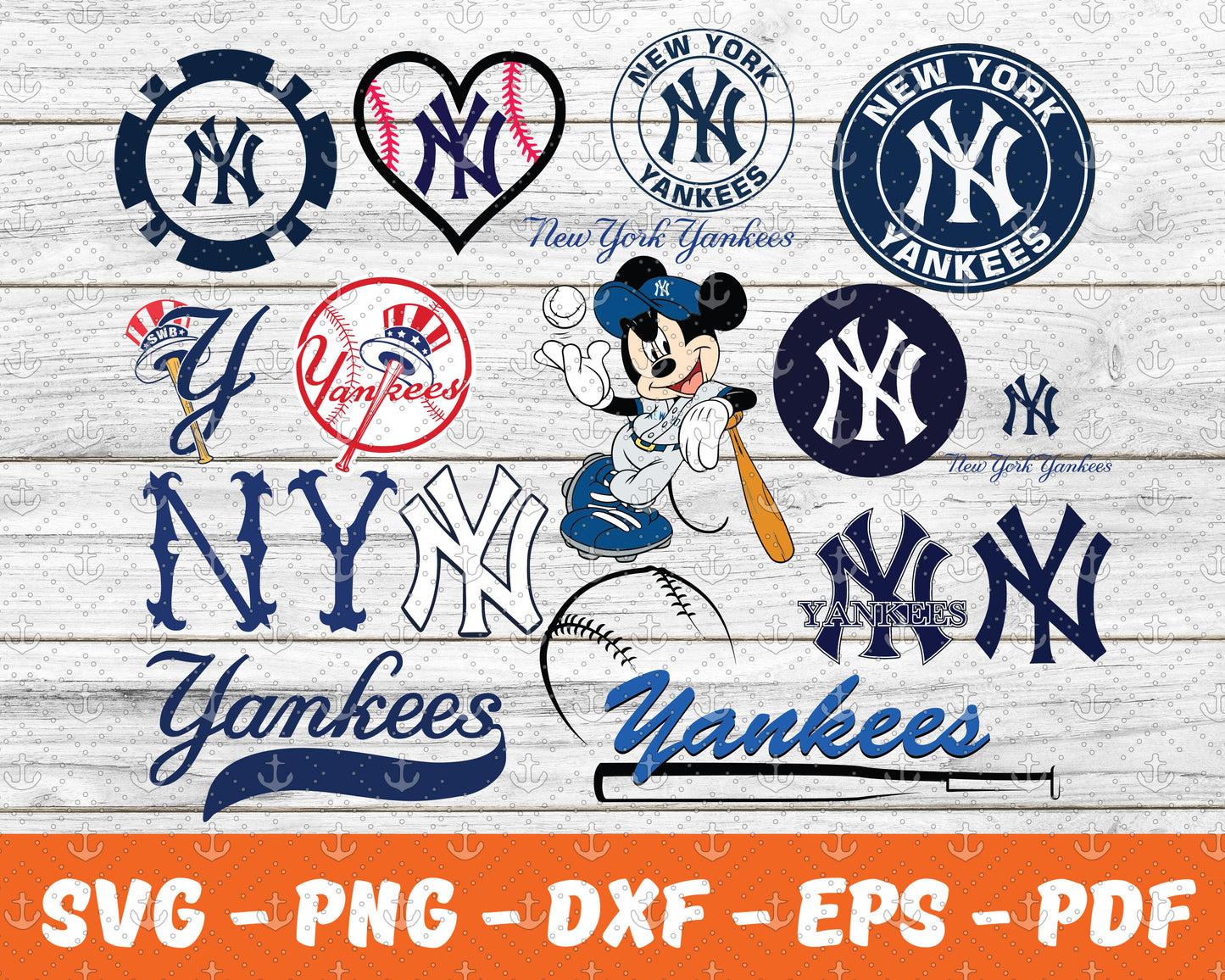 NEW YORK YANKEES SVG BUNDLE