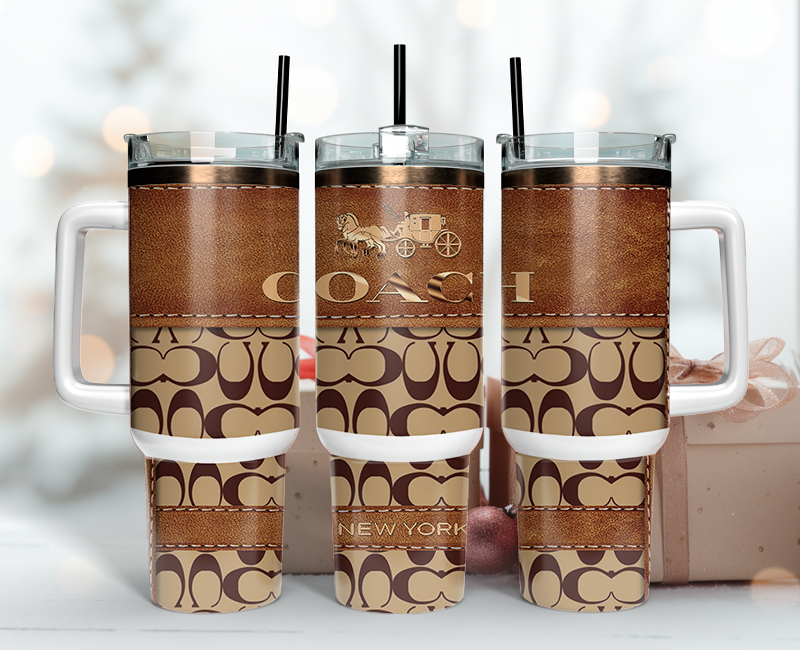 Coach Tumbler Wrap 40oz,Tumbler Wrap with Logo Fashion - Instant PNG File  41