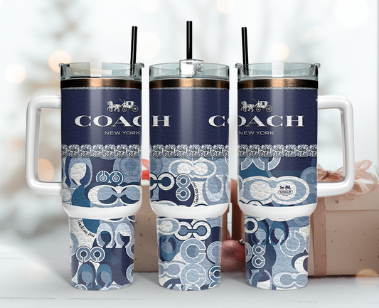 Coach Tumbler Wrap 40oz,Tumbler Wrap with Logo Fashion - Instant PNG File  45