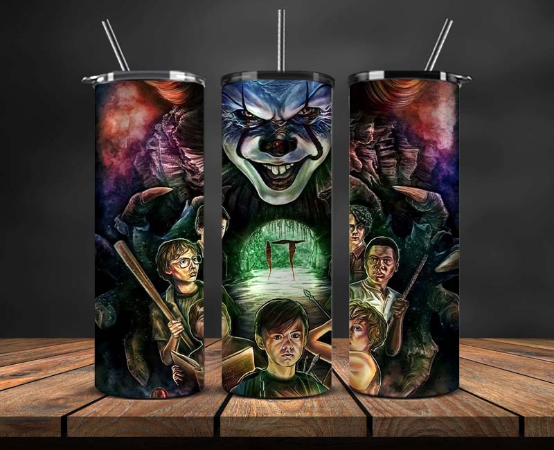 Horror Movies Tumbler Wrap ,Halloween Tumbler Wrap 46