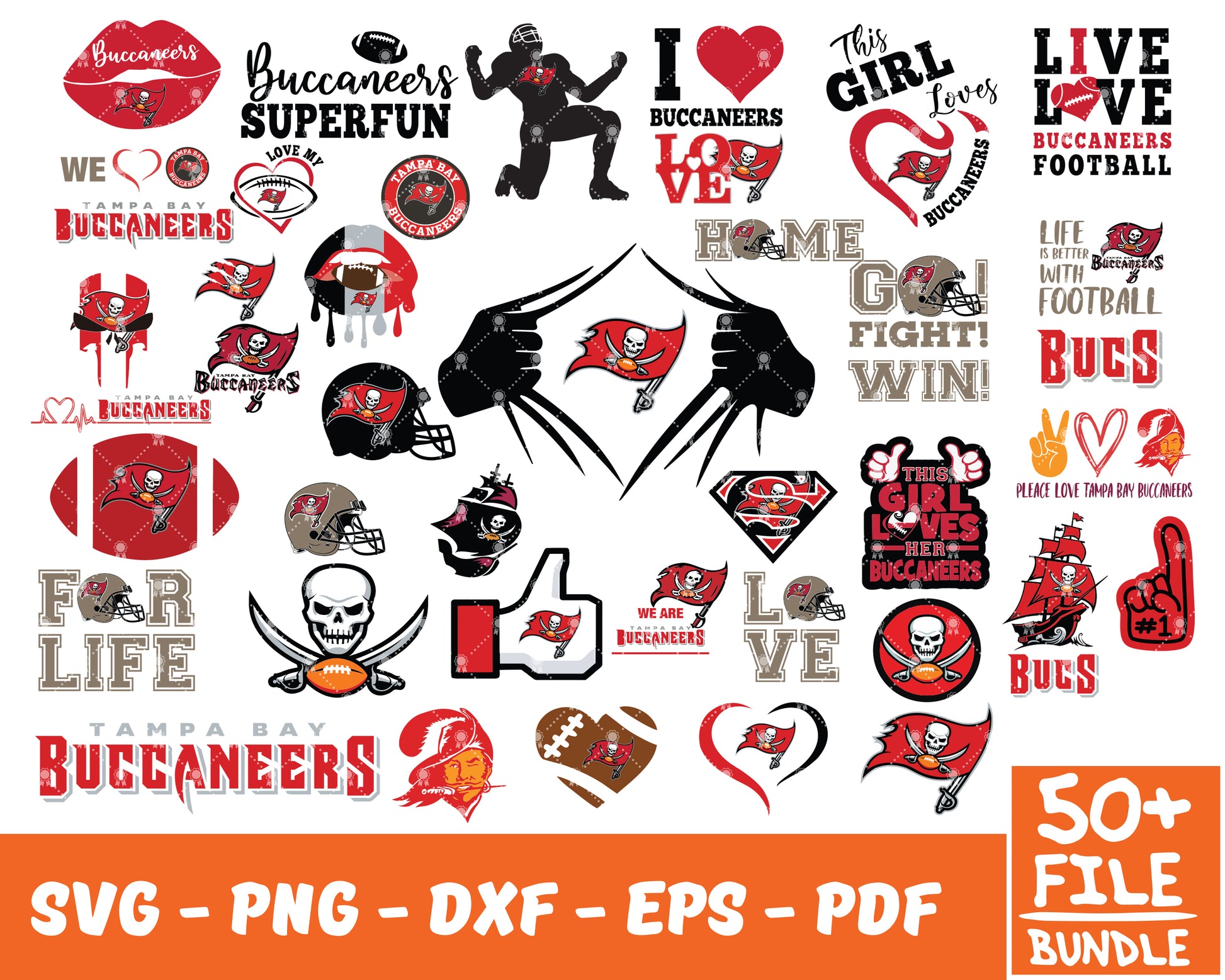 Tampa-Bay Buccaneers Football SVG Logo Cut File, Tampa-Bay NFL Logo Svg,  NFL Teams, Football SVG, Digital Download