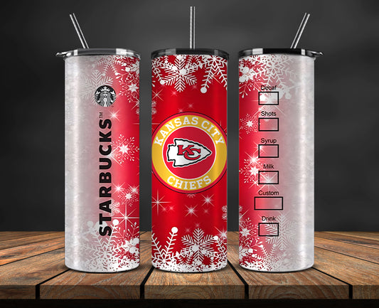 Kansas City Chiefs Christmas Tumbler Png,NFL Merry Christmas Png, NFL Christmas Tumbler Wrap 49