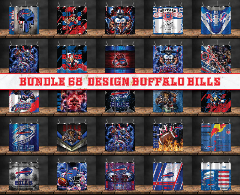 Buffalo Bills Tumbler Wrap , Football Tumbler Png ,32 Team Sport png 04