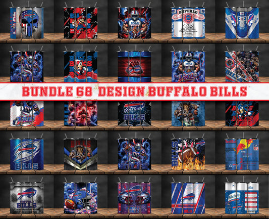 Buffalo Bills Tumbler Wrap , Football Tumbler Png ,32 Team Sport png 04