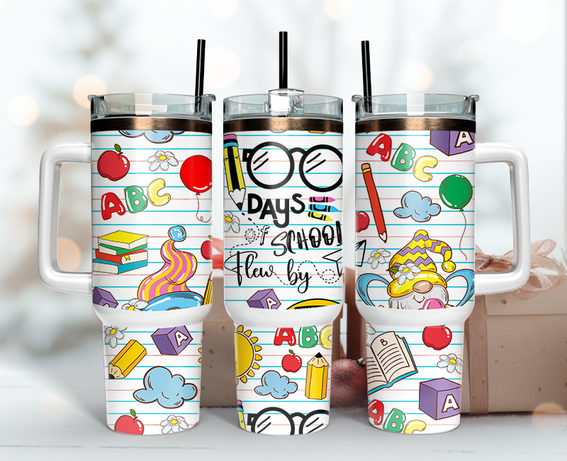 Teacher Tumbler Wrap 40oz, Teacher Tumbler Png 04