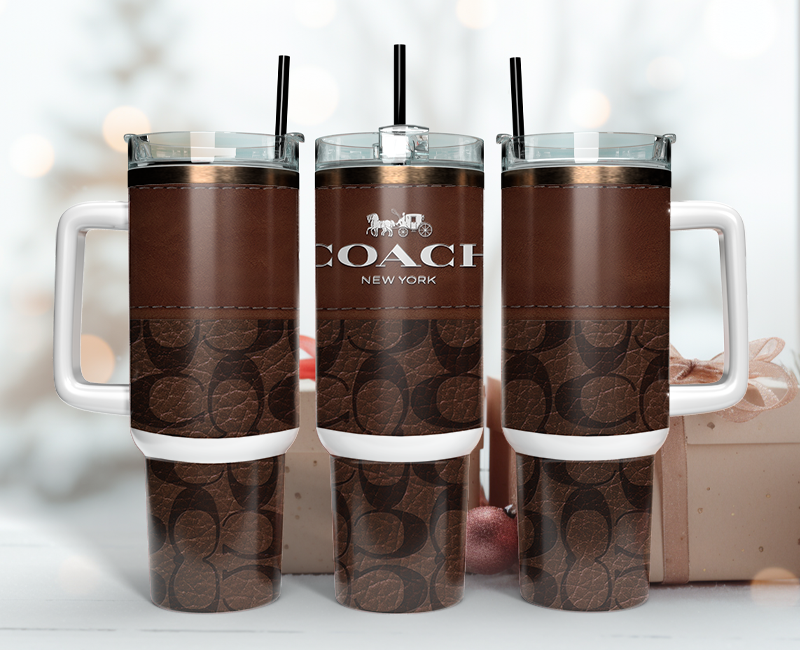 Coach Tumbler Wrap 40oz,Tumbler Wrap with Logo Fashion - Instant PNG File  50