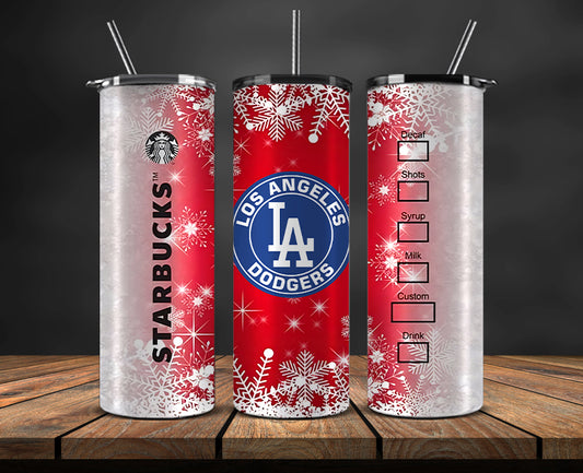 Los Angeles Dodgers,Christmas MLB Tumbler Png , MLB Christmas Tumbler Wrap 51