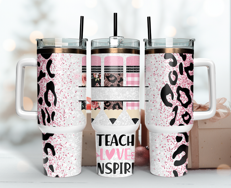 Teacher Tumbler Wrap 40oz, Teacher Tumbler Png 52