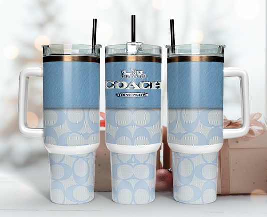 Coach Tumbler Wrap 40oz,Tumbler Wrap with Logo Fashion - Instant PNG File  56