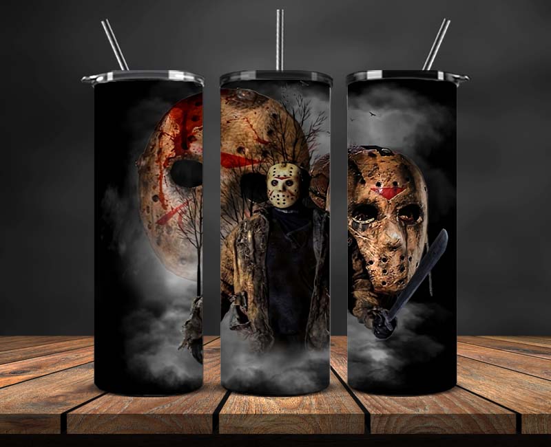 Horror Movies Tumbler Wrap ,Halloween Tumbler Wrap 57