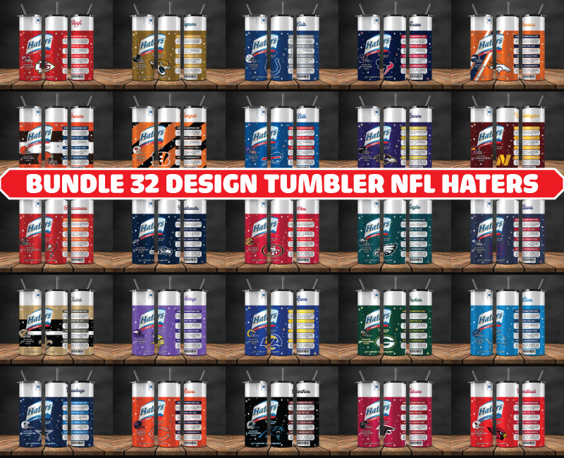 Bundle NFL Logo Tumbler Wrap, Bundle Sport Tumbler 57