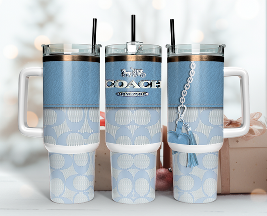 Coach Tumbler Wrap 40oz,Tumbler Wrap with Logo Fashion - Instant PNG File  57