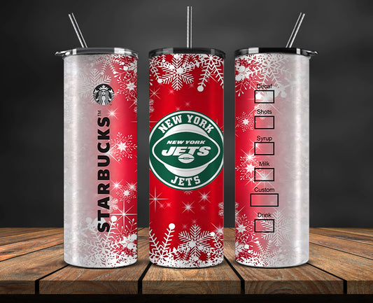 New York Jets Christmas Tumbler Png,NFL Merry Christmas Png, NFL Christmas Tumbler Wrap 57