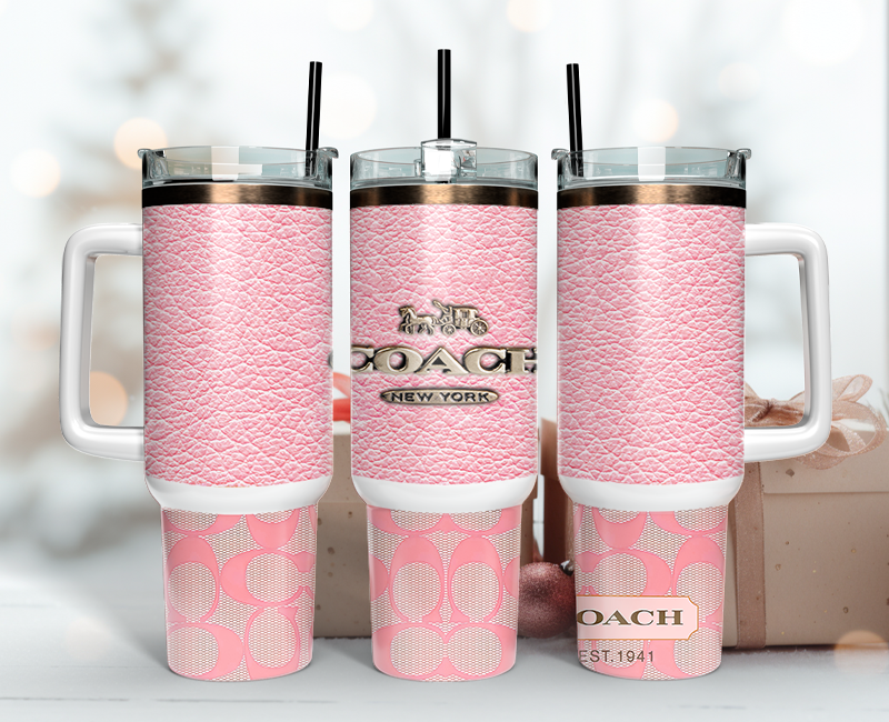 Coach Tumbler Wrap 40oz,Tumbler Wrap with Logo Fashion - Instant PNG File  58