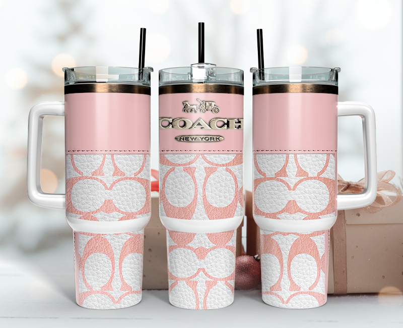 Coach Tumbler Wrap 40oz,Tumbler Wrap with Logo Fashion - Instant PNG File  59