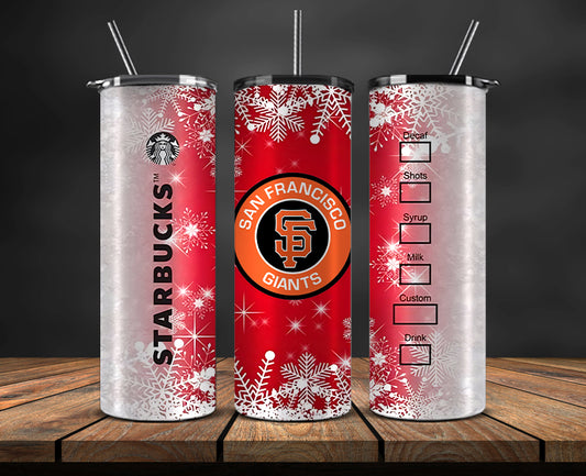 San Francisco Giants Png,Christmas MLB Tumbler Png , MLB Christmas Tumbler Wrap 59