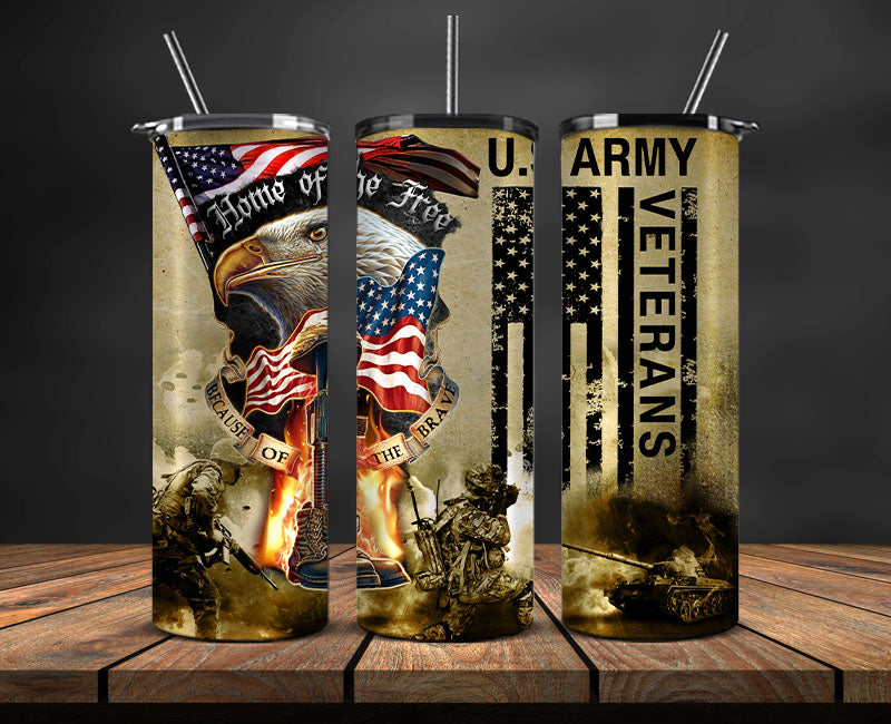 Veteran Military Tumbler, Veterans Day Tumbler , Veteran Tumbler Wrap 05