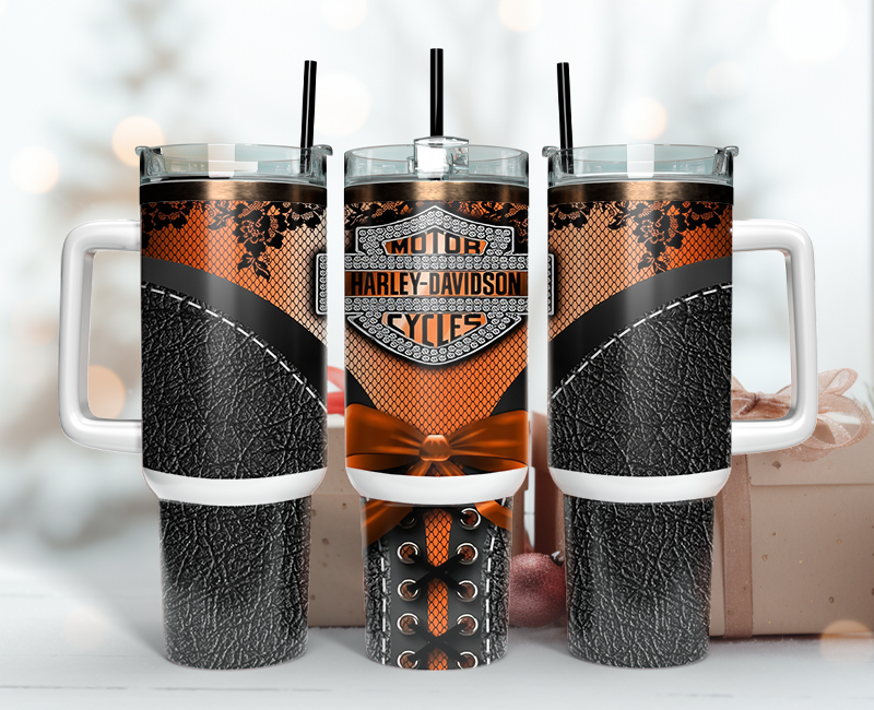 Harley Davidson Tumbler Wrap 40oz - Download High-Quality PNG 05