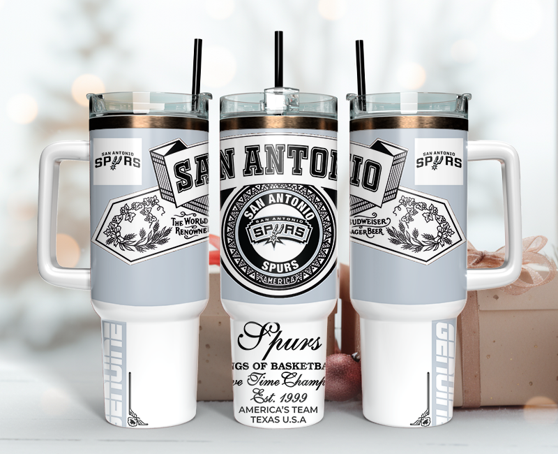 San Antonio Spurs Tumbler Wrap 40oz, Nba Tumbler Wrap 40oz