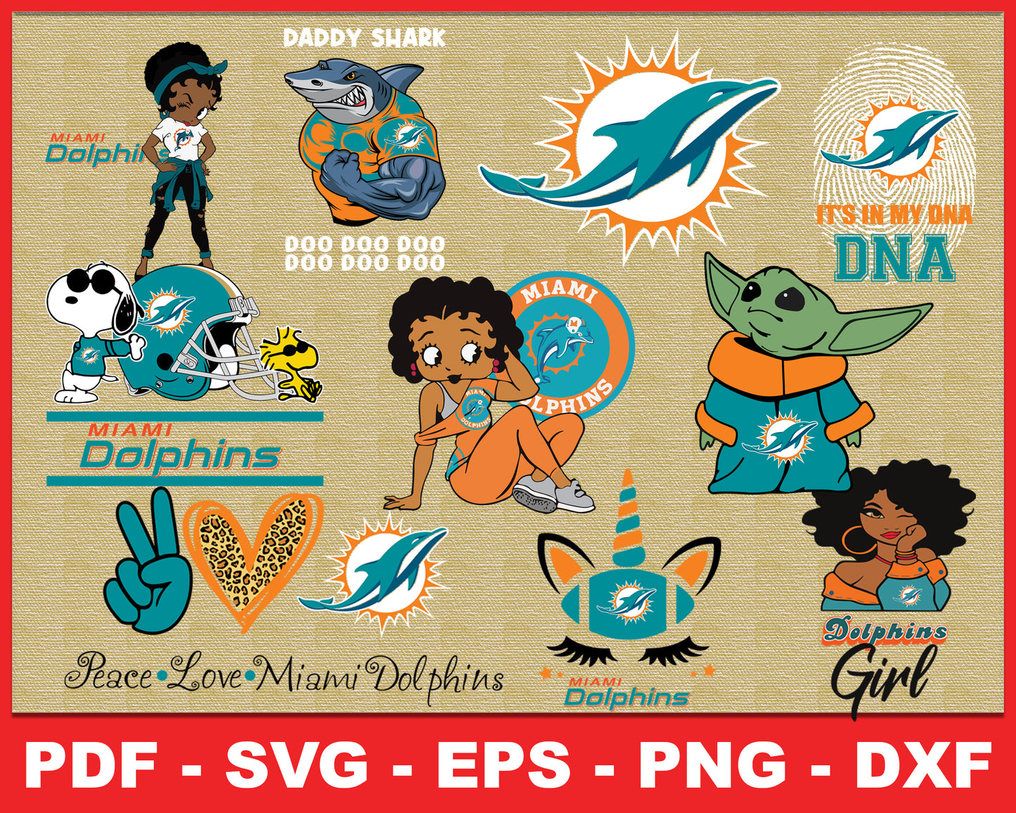 Peace Love Dolphins Svg Sport Svg, Miami Dolphins Svg