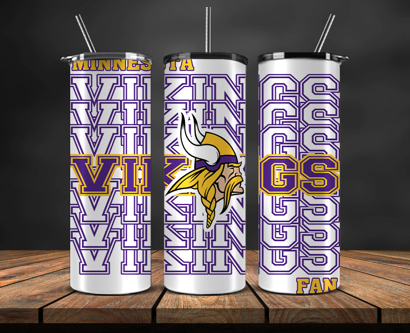 Minnesota Vikings Tumbler, Vikings Logo,NFL Season Design 64