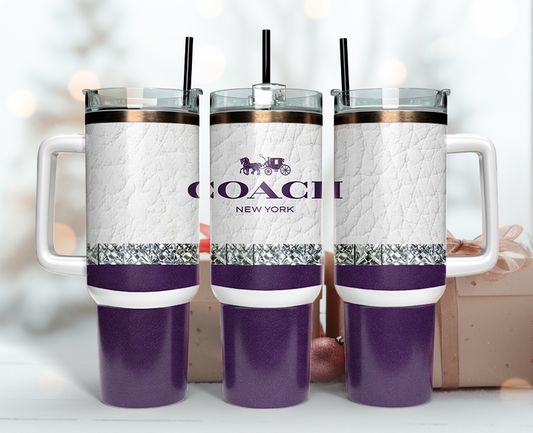 Coach Tumbler Wrap 40oz,Tumbler Wrap with Logo Fashion - Instant PNG File  67