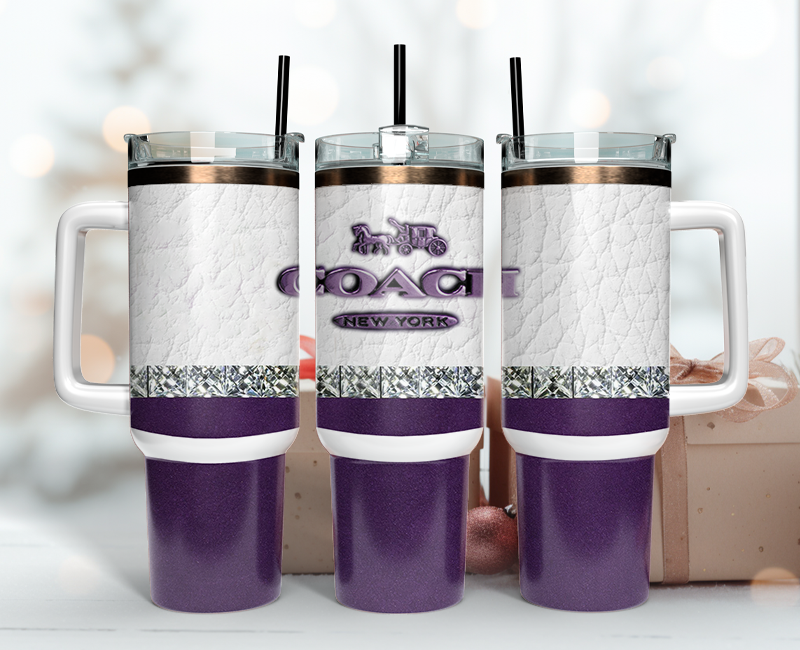 Coach Tumbler Wrap 40oz,Tumbler Wrap with Logo Fashion - Instant PNG File  68