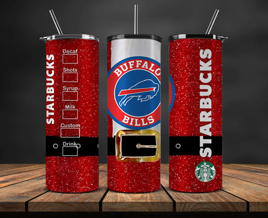 Buffalo Bills Christmas Tumbler Png,NFL Merry Christmas Png, NFL Christmas Tumbler Wrap 68