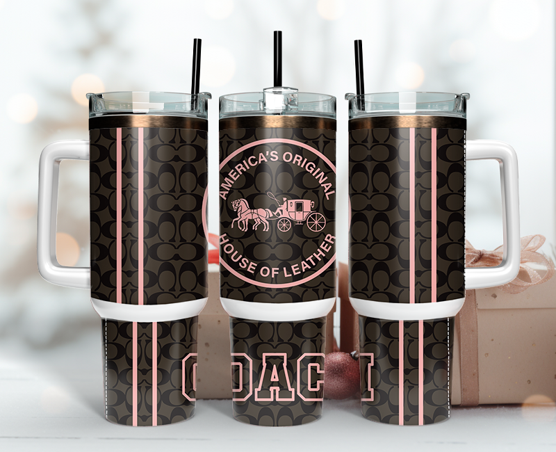 Coach Tumbler Wrap 40oz,Tumbler Wrap with Logo Fashion - Instant PNG File  72